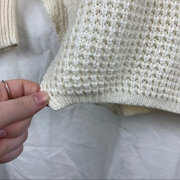 RW&CO Cowl Neck Knit Sweater Dress in Crème - Picture 6 of 8